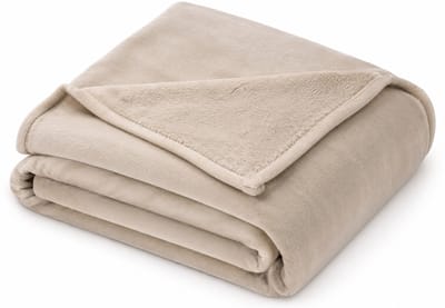 Dutch Decor - BILLY - plaid 150x200 cm - flannel fleece - superzacht - Pumice Stone - beige
