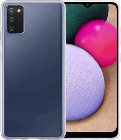 Hoesje - Geschikt voor Samsung Galaxy A02s - Sterk & Shockproof - Siliconen Case - Hoes Cover - Telefoonhoes - Transparant