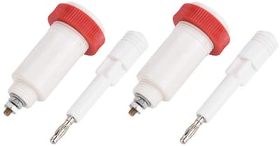 Dailygoody - Hoogspanning Banana Jack-connectoren - Duurzaam - Compact - Vernikkelde Afwerking - Geschikt voor Elektronische Toepassingen - 10KV 4Mm S