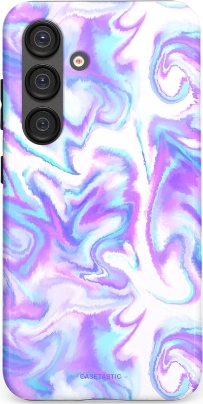 Casetastic Hoesje Geschikt voor Samsung S25 - Stijlvolle Beschermende Duo-layer Case - Tie Dye magie