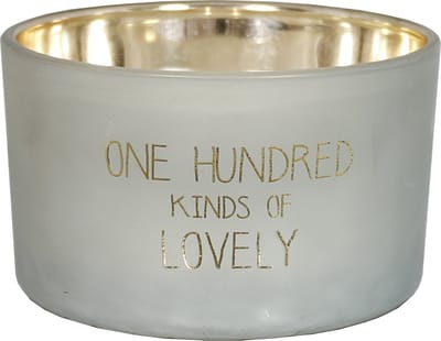 Sojakaars Glas Medium Woodwick 'You Are Gold'