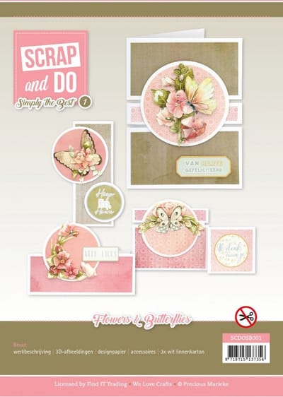 Scrap and Do Simply the Best 1 - Precious Marieke - Flowers and Butterflies