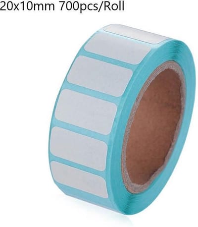 Pippashop Prijsstickertjes - Wit 20x10 mm - 700 stuks