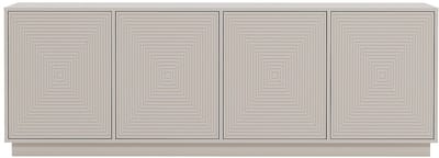 Vente-unique Dressoir met 4 deuren van MDF - Beige - MEZULIA