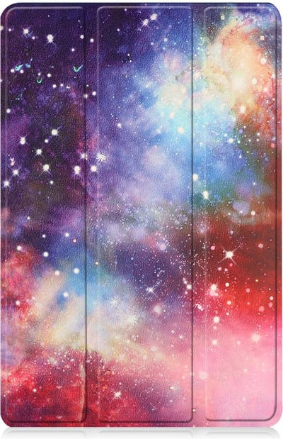 Hoesje - Geschikt voor Lenovo Tab M10 (3e / 3rd generatie) - Dun & Stevig - Trifold Bookcase - Hard Cover - Hardcover Book Case - Tablet Hoes - Galaxy