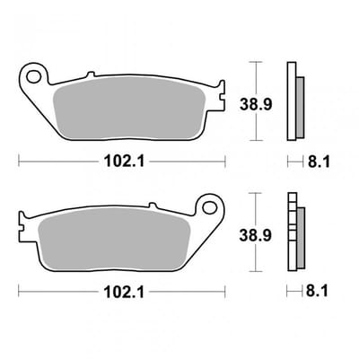 Plaquette de frein AP Racing pour Scooter Suzuki 650 Burgman 2002 à 2021 AVG / AVD / LMP227SF Neuf
