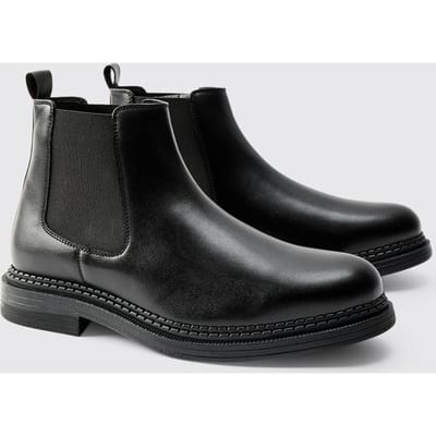 Chelsea-laars van nep leer | Black | Size 42