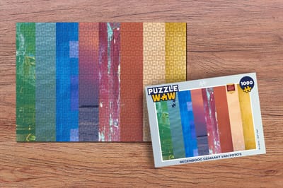 Puzzel Regenboog gemaakt van foto's - Legpuzzel - Puzzel 1000 stukjes volwassenen