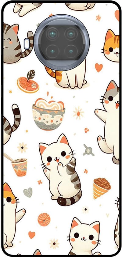 Smartphonica Telefoonhoesje Geschikt voor Xiaomi Mi 10T Lite met katten opdruk - TPU backcover case cat design geschikt voor Xiaomi Mi 10T Lite