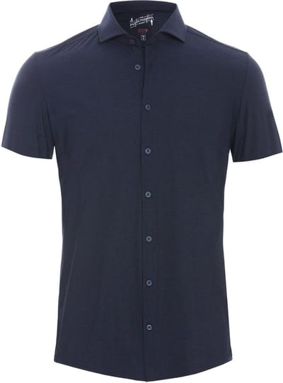 Pure Short Sleeve The Functional Shirt Donkerblauw (navy) - Maat 39 - Heren - Overhemden Casual