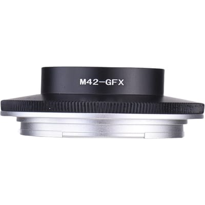 Adaptateur de Monture d'Objectif M42 Vis Objectif Reflex à Monture G Appareil Photo Hybride GFX Mise au Point Manuelle black