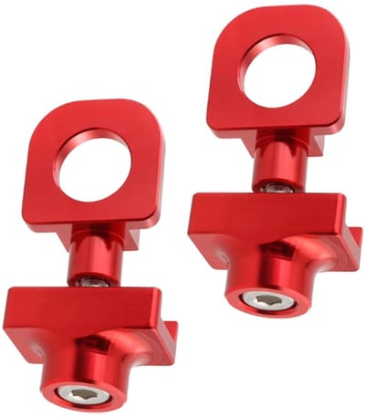 Dailygoods- Fietskettingspanner Lichtgewicht - Aluminium - Geanodiseerd - Split-ontwerp - Voor Vouwfietsen - Duurzaam - Oxidatiebestendig - Kettingspanner
