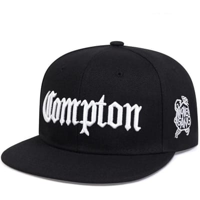 Casquettes de Baseball Unisexes Broderie Compton Printemps Automne Extérieur Réglables Décontractées Hip-Hop Trucker Chapeau Anti-Soleil gray
