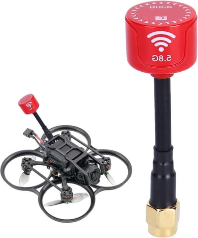 FPV Drone Antenne - Lollipop Antenne - Signaalverbetering - 360 Graden Dekking - 3dBi - Rood