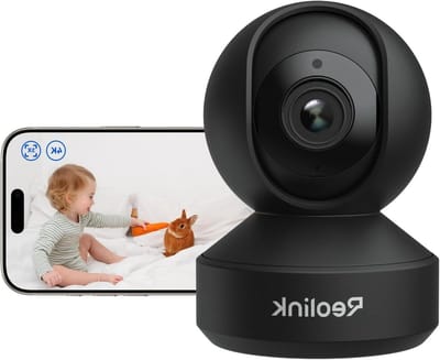 Beveiligingscamera Binnen - Babyfoon Pan Tilt - Huisbewaking - 3x Optische Zoom - 4K Ultra HD - Zwart