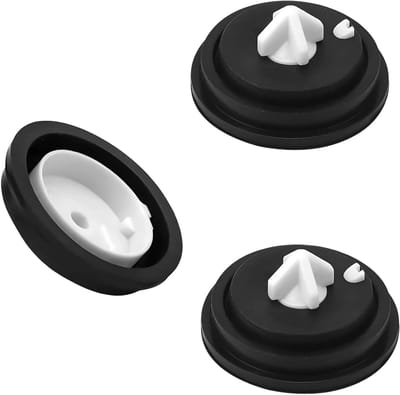 Membraan Vlotterkleppen - Toilet Spoelonderdelen - Toilet Onderhoud - Hoge Kwaliteit Rubber - 2 Stuks - Zwart