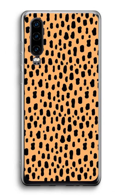 Case Company® - Hoesje geschikt voor Huawei P30 hoesje - Panter - Soft Cover Telefoonhoesje - Bescherming aan alle Kanten en Schermrand