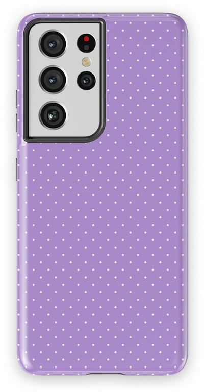 Micro Dots Tough Hoesje Samsung Galaxy S21 Ultra | Geschikt Voor Mag | Stippen Motief Backcover Samsung Galaxy S21 Ultra Mauve Dots