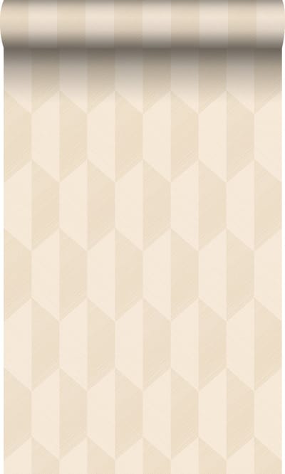 Origin Wallcoverings behang 3D-motief licht crème beige - 50 x 900 cm - 348037