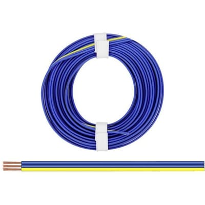 Donau Elektronik 325-223 Draad 3 x 0.25 mm² + 3 x 0.25 mm² Blauw, Geel 5 m