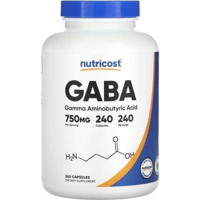GABA, 750 mg, 240 Capsules