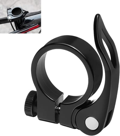 Verstelbare Fiets Zadelpen Klem 31.8 mm met Snelsluiting voor Mountainbike en Racefiets