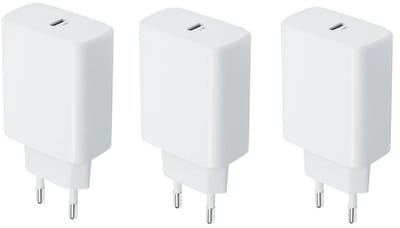 3 stuks OneOne 20W snellader. Witte oplader USB C. PD en Quick Charge lader adapter past op Apple iPhone 13 Mini, iPhone 13 Pro, iPhone 13 Pro Max, iPhone 14, iPhone 14 Plus, iPhone 14 Pro, iPhone 14 Pro Max