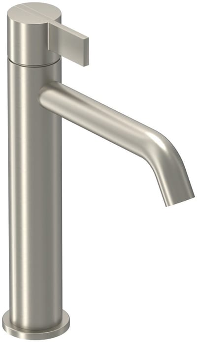 IVY Pact Eenhendel wastafelmengkraan opbouw model M, coldstart Geborsteld nickel PVD