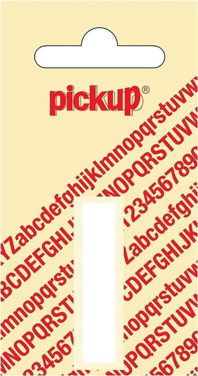 Pickup plakletter Helvetica 40 mm - wit I