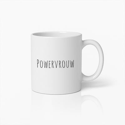 Powervrouw Mok 330ml – Inspirerende Koffiebeker voor Sterke Vrouwen – Perfect Cadeau voor Moeders, Vriendinnen & Zakenvrouwen