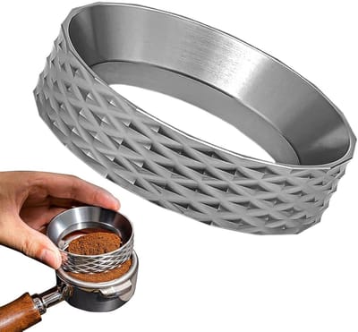 Espresso Doseer Trechter - Doseerring Koffie - Koffie Bereiden - Magnetische Bevestiging - 51/58 mm - Zilver
