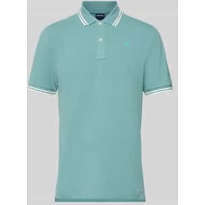 Slim fit poloshirt met gestikt logo model 'Dunda'