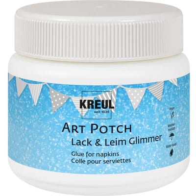 KREUL Art Potch servetten vernis & lijm, glitter, 150 ml