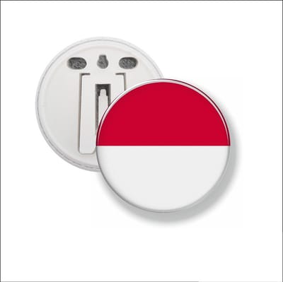 Button Met Clip 58 MM - Vlag Polen