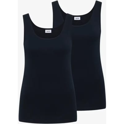 Basic top met ronde hals in een 2-pack