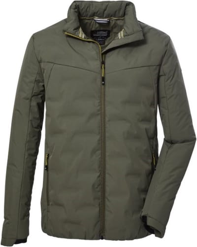 Killtec heren winterjas - winterjas padded/gewatteerd heren - olijf groen - 39692 - maat L