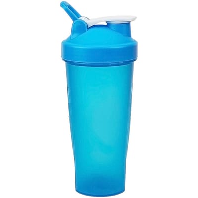 Bouteilles de secoueur de protéines de 26oz, avec boules de secoueur en boucle, bouteille d'eau anti-fuite, tasse de mélangeur pour pré bleu