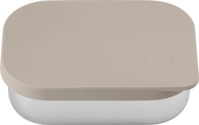 AYA&IDA - Lunch Box - opbergdoos - meenemen - brood - lunch - salade - RVS - siliconen deksel - 900ml - CREAM BEIGE