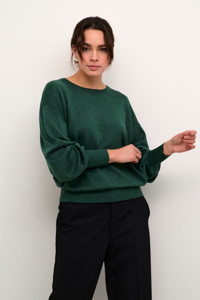 Kaffe T-shirt Karegina O Neck Knit 10507977 185913 Garden Topiary Dames Maat - L