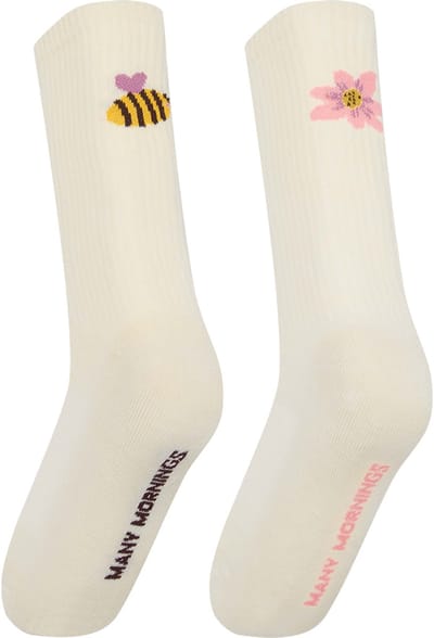 Many Mornings unisex sportsokken - Busy Bee - Unisex - Maat: 35 - 38