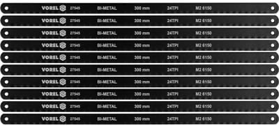 Vorel 27545 - Bimetalen Zaagblad Set - 300mm - TPI 24 - Metaalbewerking
