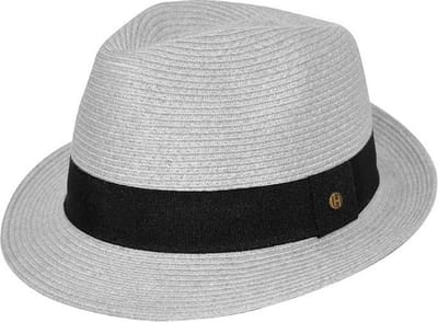 Harley Trilby – Zonnehoed Dames & Heren UV Werend - Maat: L-XL: 61 cm - Licht Grijs