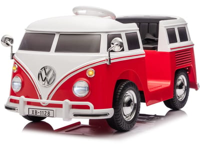 Volkswagen T-1 busje 12V kinderauto Rood