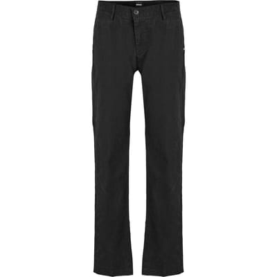 Boss Chino's met rechte pijpen voor heren in de kleur Rice (Zwart)