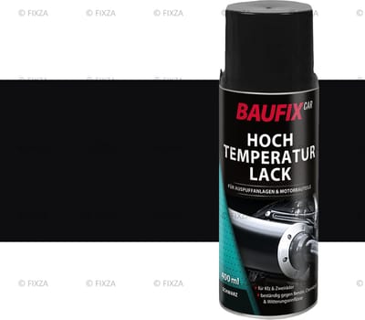 BAUFIX Hittebestendige Lak mat zwart 400 ml