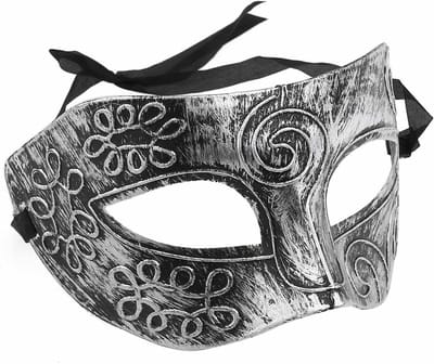 Stijlvolle Zilveren Venetiaanse Masker voor Mannen - Perfect voor Feestjes, Verkleedpartijen en Halloween