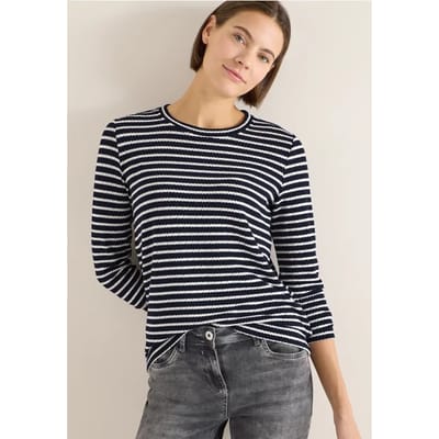 Gestreept shirt met lange mouwen