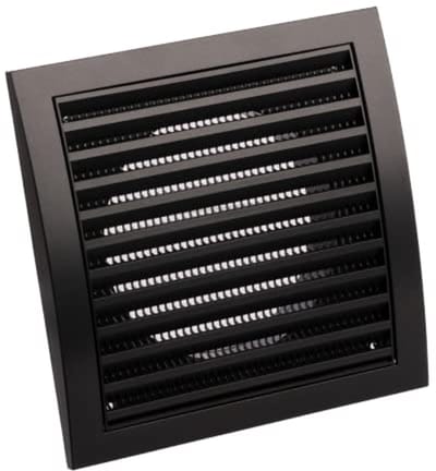 Ventilatierooster Ø 125mm met Insectenbescherming - ABS Kunststof Antraciet