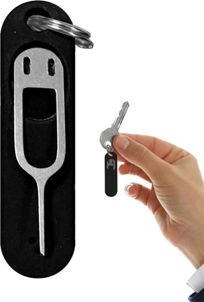 Kaart Uitwerp Tool - Sim Card Pin - Telefoon Reparatie - Roestvrij Staal - 2 Stuks - Zwart Rood Wit