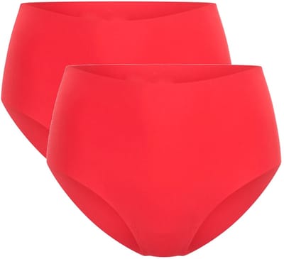 Beeren dames maxi slips Invisible - 2-pack Nel - maat S/M - rood